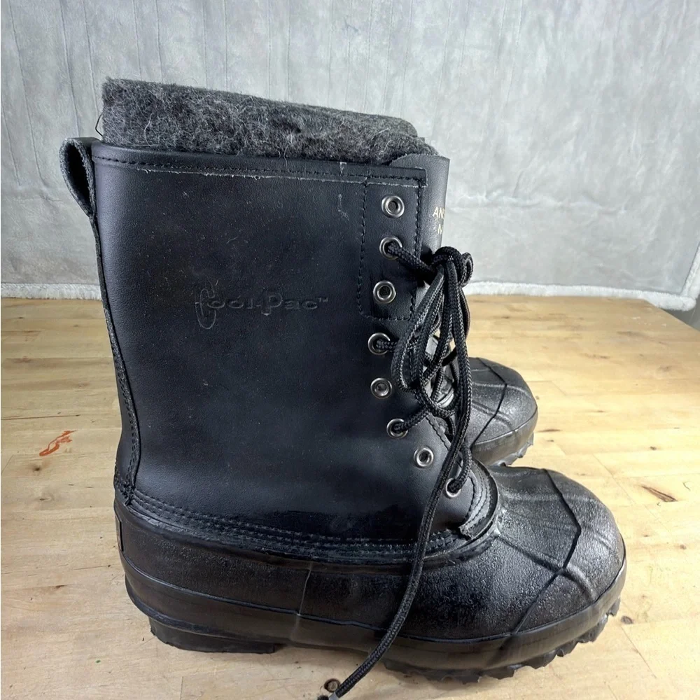 Rainfair Men’s Steel Shank Insulated Work Boots Black Size 8
